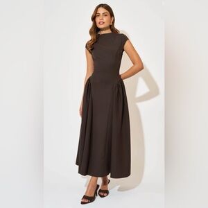 NWT OddMuse Brown Midi Dress